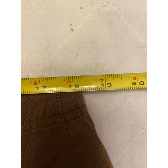 Liz Claiborne (Liz Wear Jeans) Brown Cropped Pants  Flat Front Size 14 - Picture 6 of 6